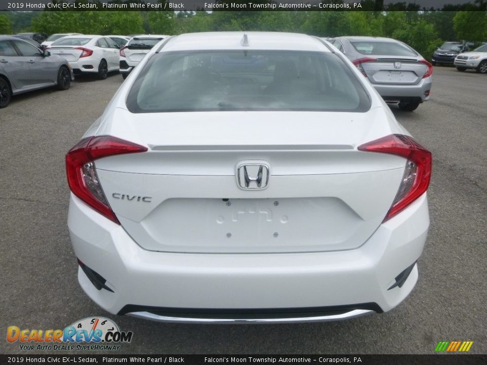 2019 Honda Civic EX-L Sedan Platinum White Pearl / Black Photo #4