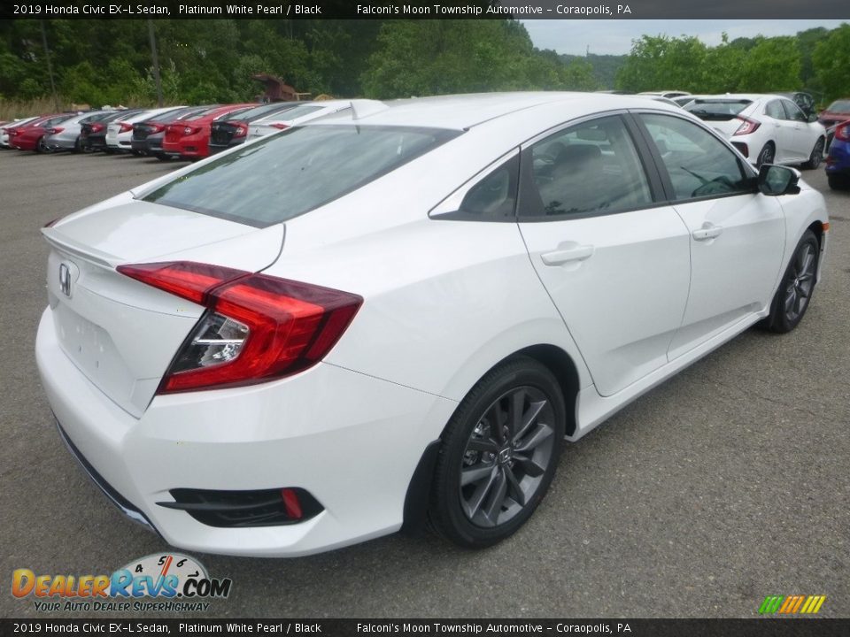 2019 Honda Civic EX-L Sedan Platinum White Pearl / Black Photo #5