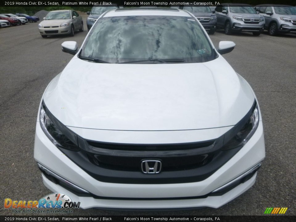 2019 Honda Civic EX-L Sedan Platinum White Pearl / Black Photo #7