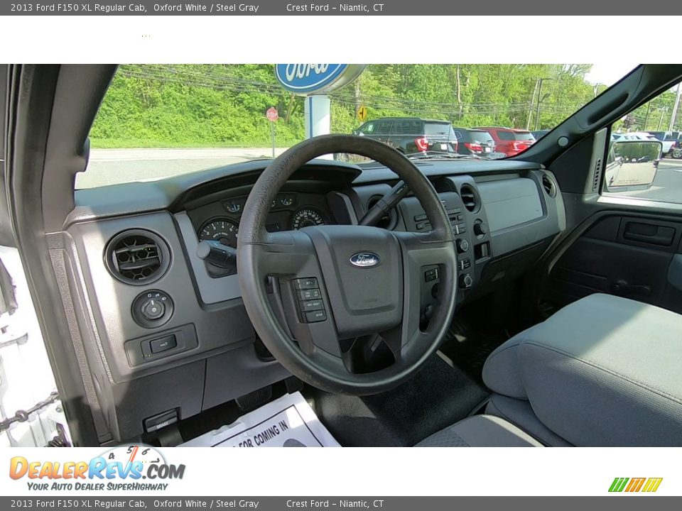 2013 Ford F150 XL Regular Cab Oxford White / Steel Gray Photo #10