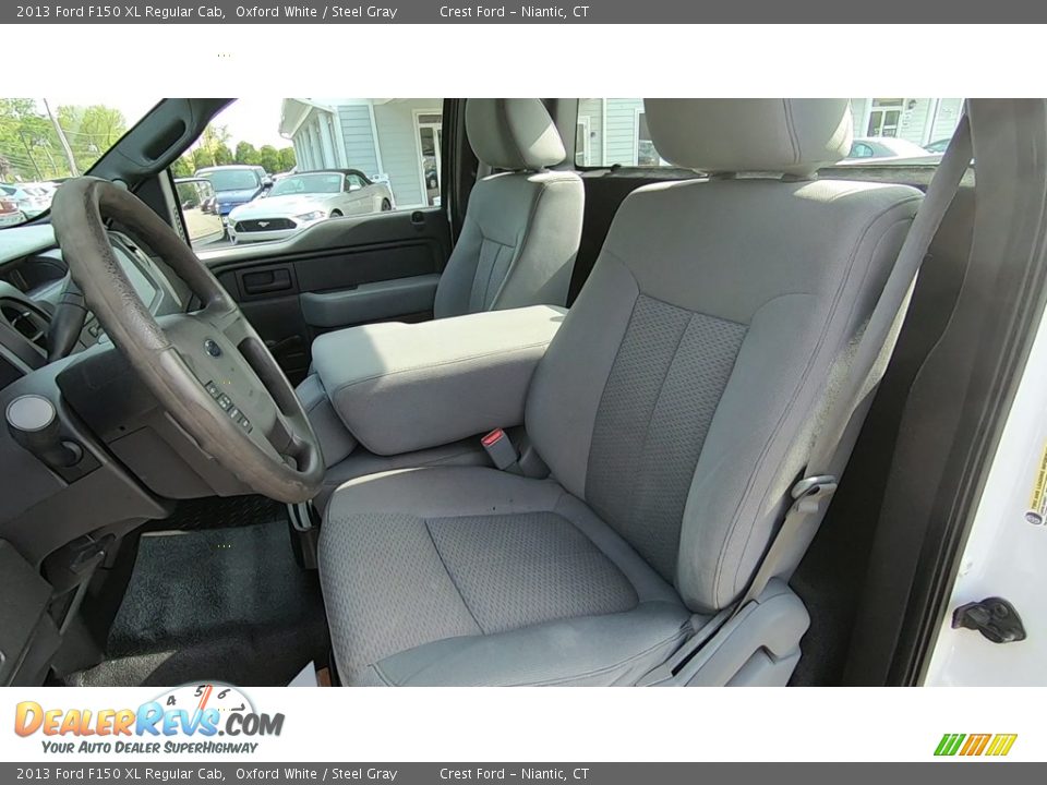 2013 Ford F150 XL Regular Cab Oxford White / Steel Gray Photo #11