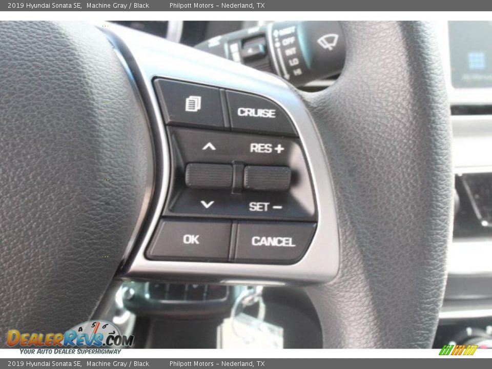 2019 Hyundai Sonata SE Machine Gray / Black Photo #15