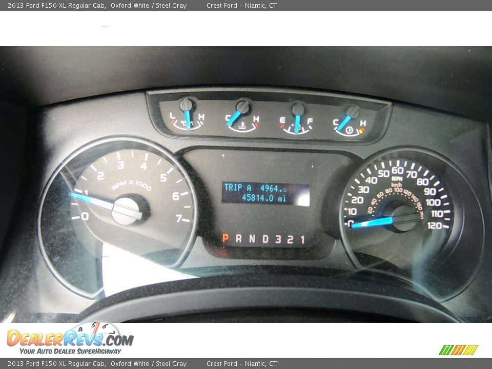 2013 Ford F150 XL Regular Cab Oxford White / Steel Gray Photo #13