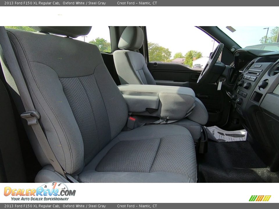 2013 Ford F150 XL Regular Cab Oxford White / Steel Gray Photo #19