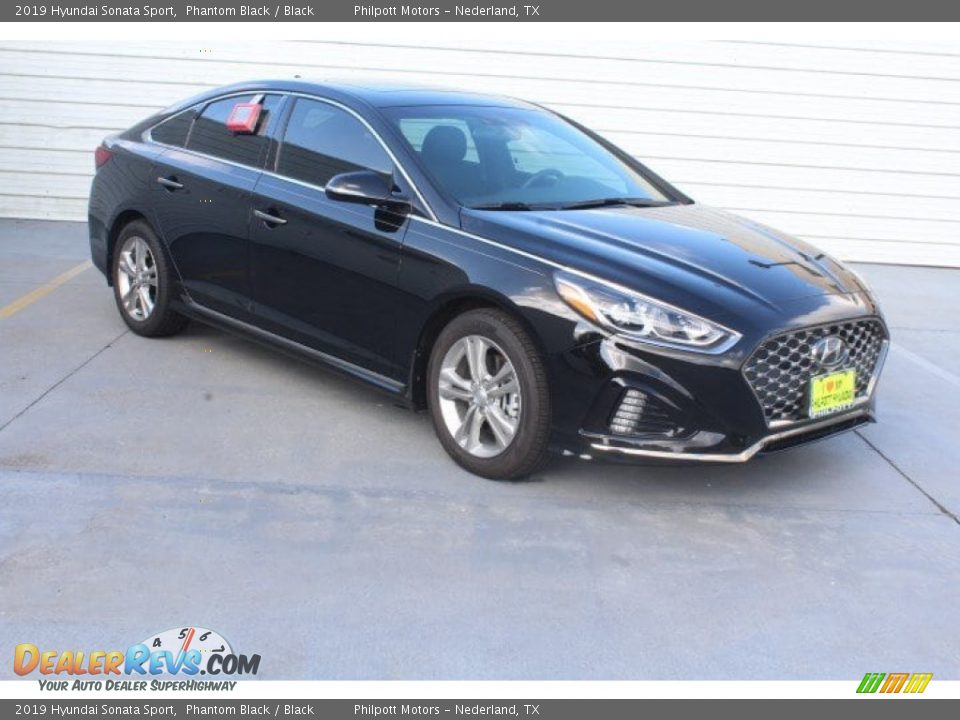2019 Hyundai Sonata Sport Phantom Black / Black Photo #2