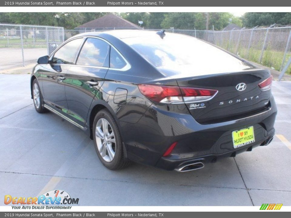 2019 Hyundai Sonata Sport Phantom Black / Black Photo #6