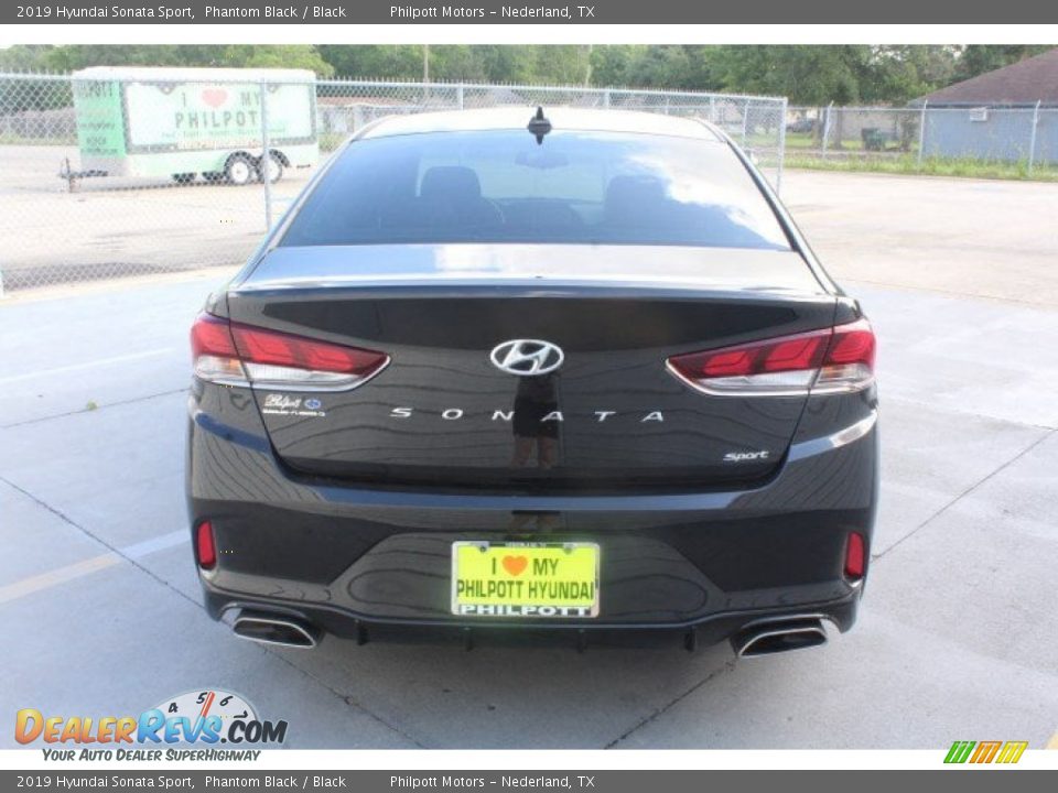 2019 Hyundai Sonata Sport Phantom Black / Black Photo #7