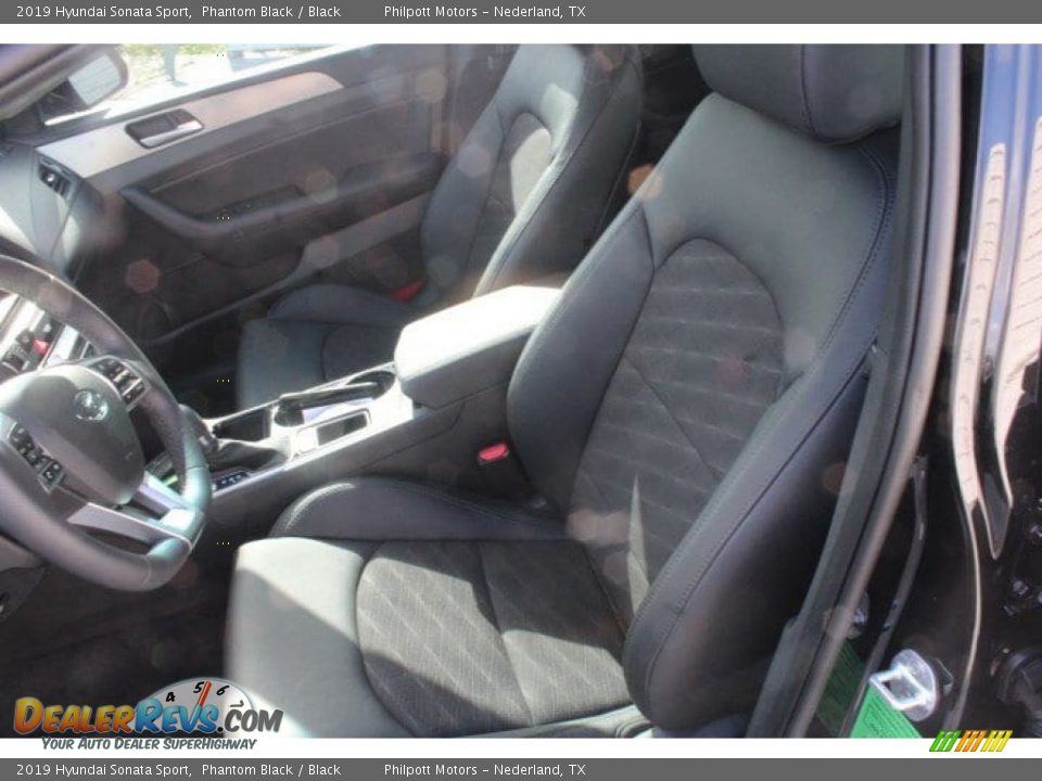 2019 Hyundai Sonata Sport Phantom Black / Black Photo #10