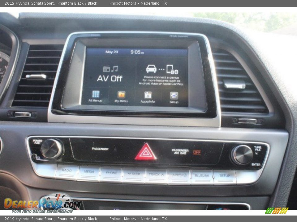 2019 Hyundai Sonata Sport Phantom Black / Black Photo #12