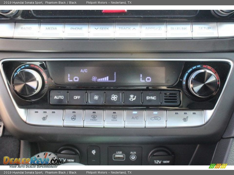 2019 Hyundai Sonata Sport Phantom Black / Black Photo #13