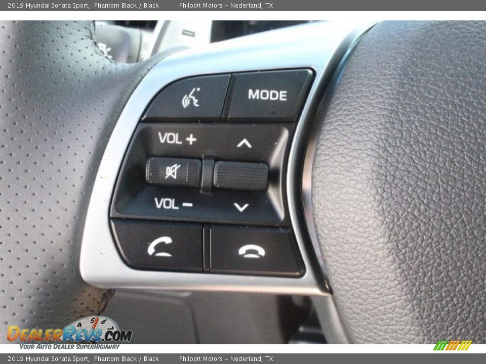 2019 Hyundai Sonata Sport Phantom Black / Black Photo #16
