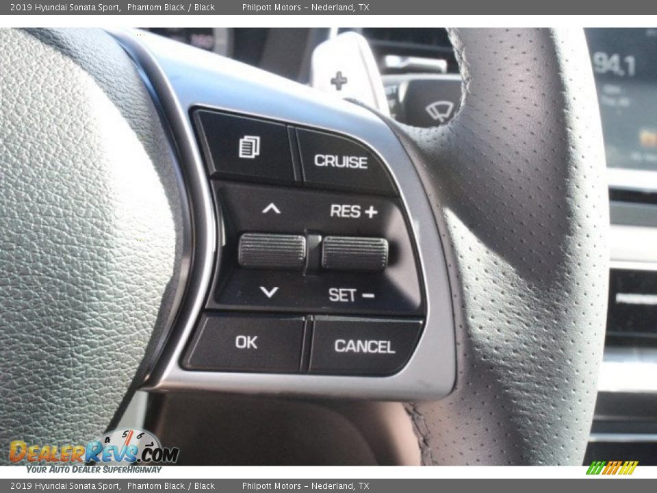2019 Hyundai Sonata Sport Phantom Black / Black Photo #17