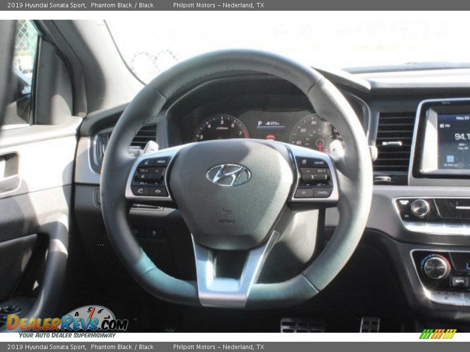 2019 Hyundai Sonata Sport Phantom Black / Black Photo #21