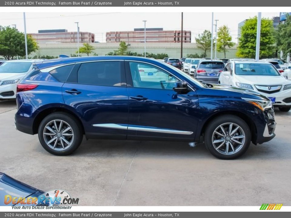 Fathom Blue Pearl 2020 Acura RDX Technology Photo #8
