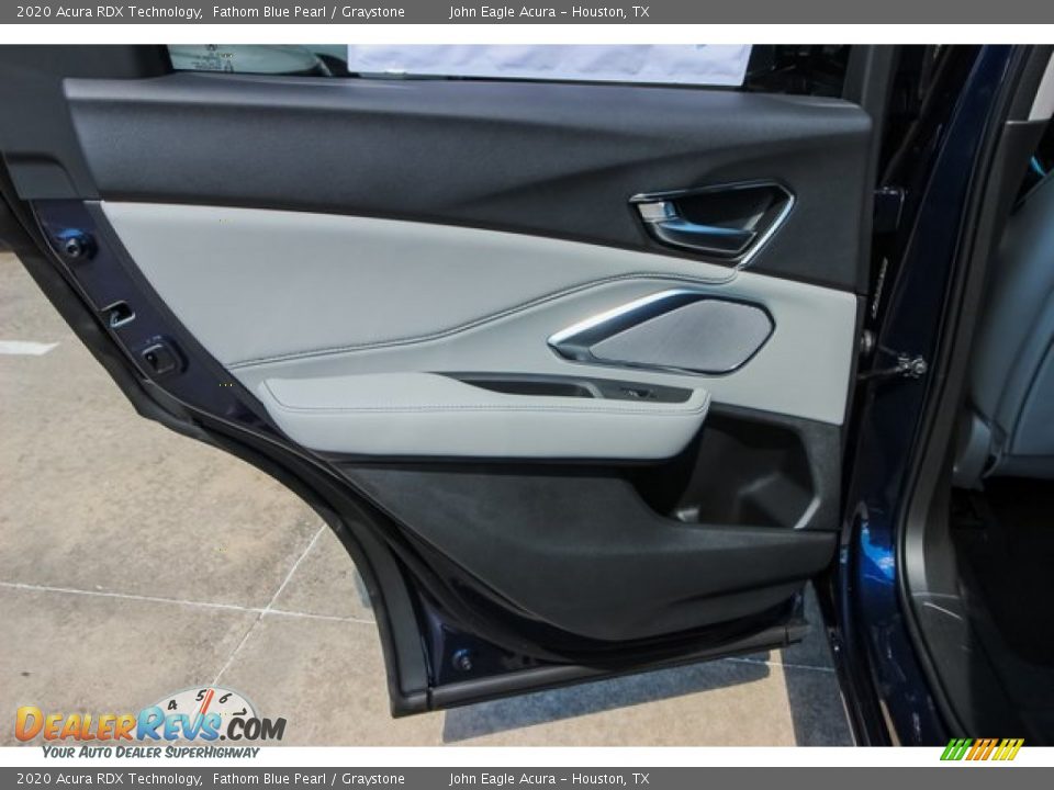 2020 Acura RDX Technology Fathom Blue Pearl / Graystone Photo #17