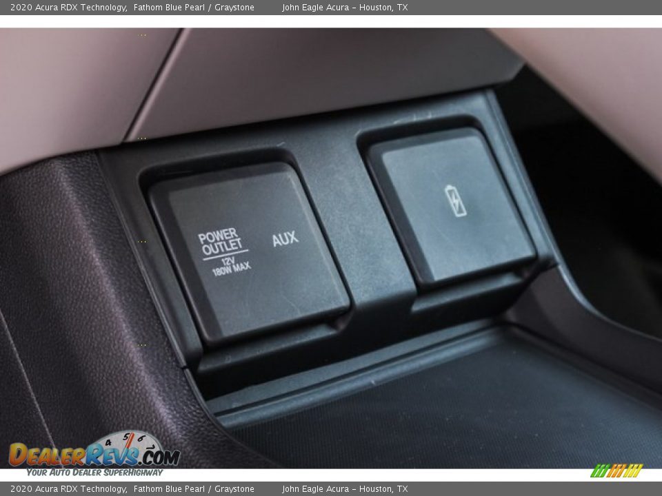 2020 Acura RDX Technology Fathom Blue Pearl / Graystone Photo #33