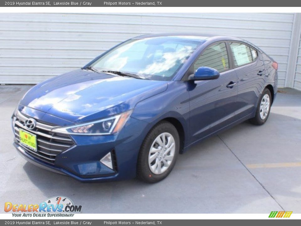 2019 Hyundai Elantra SE Lakeside Blue / Gray Photo #4