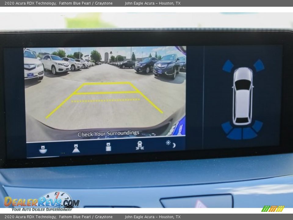 2020 Acura RDX Technology Fathom Blue Pearl / Graystone Photo #34