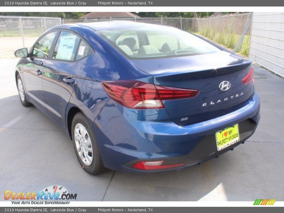 2019 Hyundai Elantra SE Lakeside Blue / Gray Photo #6