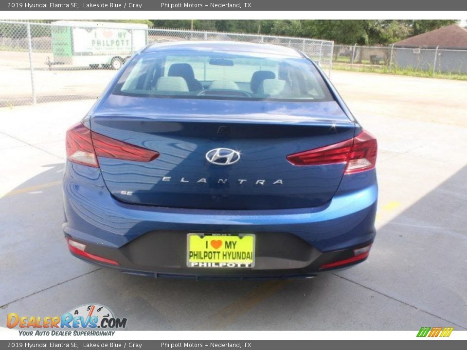 2019 Hyundai Elantra SE Lakeside Blue / Gray Photo #7