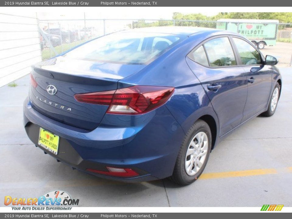 2019 Hyundai Elantra SE Lakeside Blue / Gray Photo #8