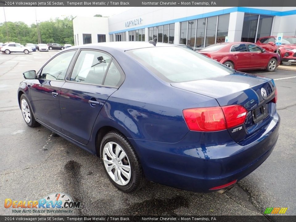 2014 Volkswagen Jetta SE Sedan Tempest Blue Metallic / Titan Black Photo #4