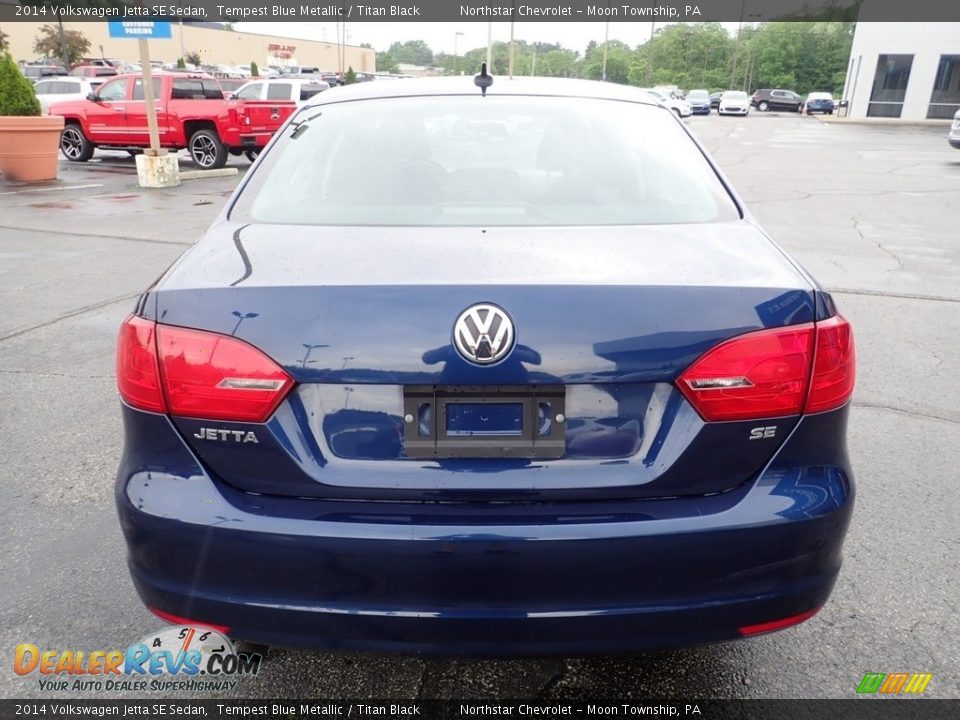 2014 Volkswagen Jetta SE Sedan Tempest Blue Metallic / Titan Black Photo #6