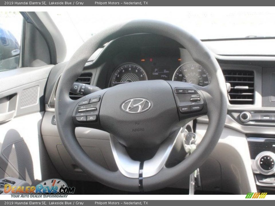 2019 Hyundai Elantra SE Lakeside Blue / Gray Photo #19