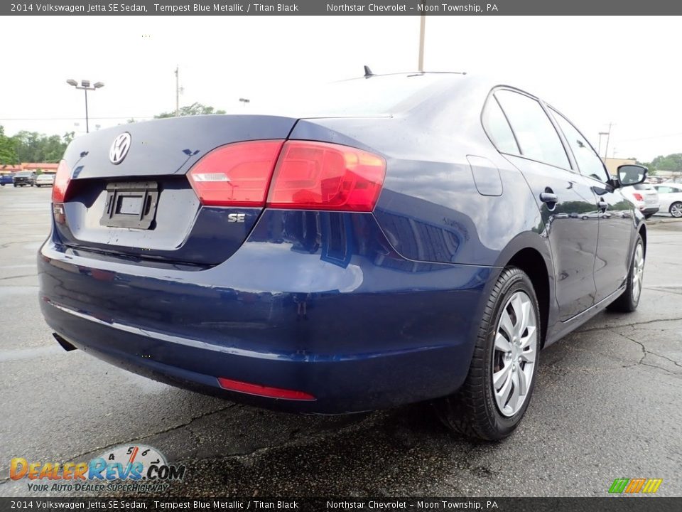 2014 Volkswagen Jetta SE Sedan Tempest Blue Metallic / Titan Black Photo #8