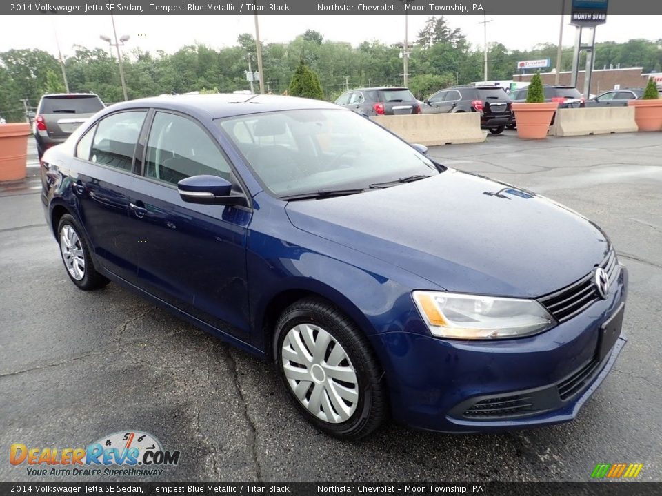 2014 Volkswagen Jetta SE Sedan Tempest Blue Metallic / Titan Black Photo #11