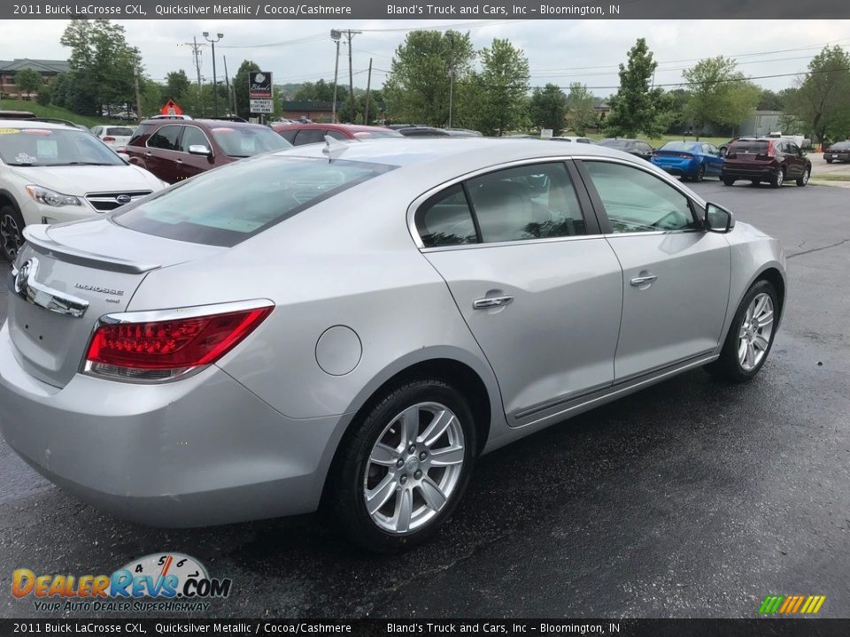 2011 Buick LaCrosse CXL Quicksilver Metallic / Cocoa/Cashmere Photo #6