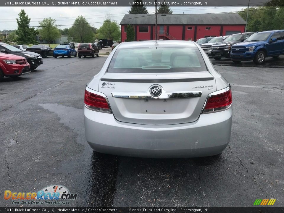 2011 Buick LaCrosse CXL Quicksilver Metallic / Cocoa/Cashmere Photo #7