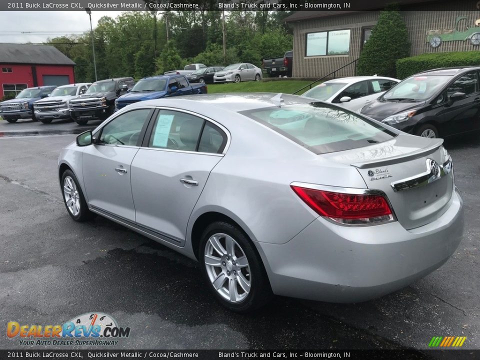 2011 Buick LaCrosse CXL Quicksilver Metallic / Cocoa/Cashmere Photo #8