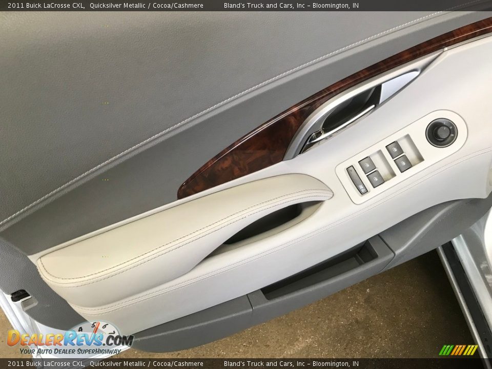 2011 Buick LaCrosse CXL Quicksilver Metallic / Cocoa/Cashmere Photo #9