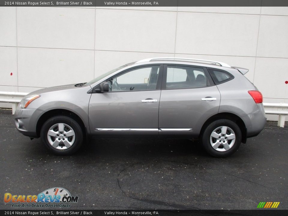2014 Nissan Rogue Select S Brilliant Silver / Black Photo #2