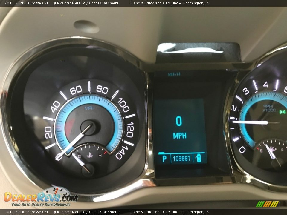2011 Buick LaCrosse CXL Quicksilver Metallic / Cocoa/Cashmere Photo #12