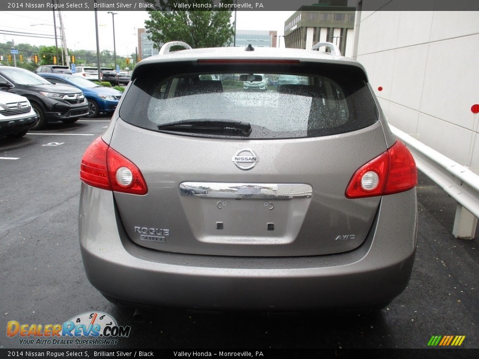 2014 Nissan Rogue Select S Brilliant Silver / Black Photo #4