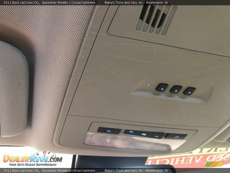 2011 Buick LaCrosse CXL Quicksilver Metallic / Cocoa/Cashmere Photo #21