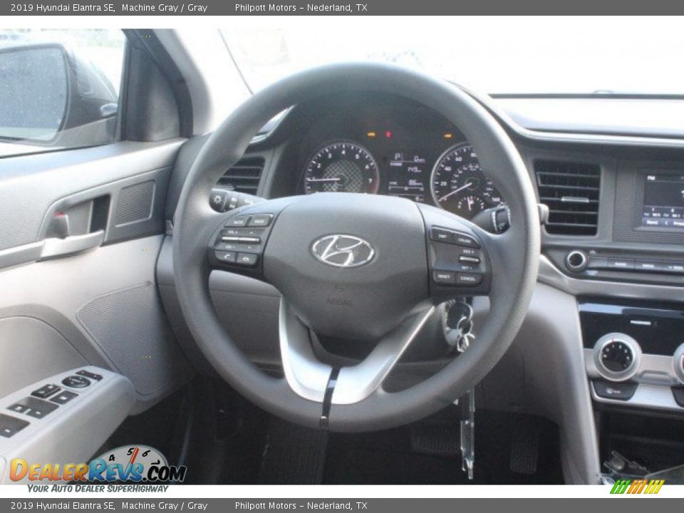 2019 Hyundai Elantra SE Machine Gray / Gray Photo #19