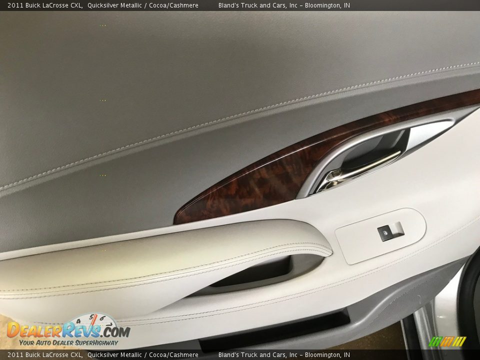2011 Buick LaCrosse CXL Quicksilver Metallic / Cocoa/Cashmere Photo #23