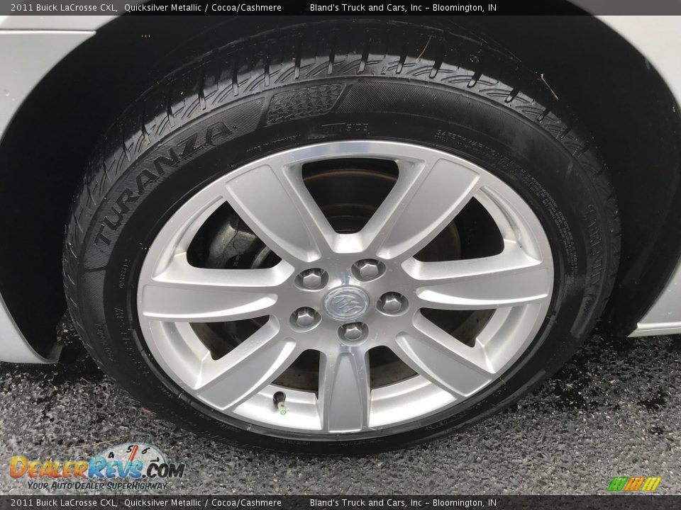 2011 Buick LaCrosse CXL Quicksilver Metallic / Cocoa/Cashmere Photo #28