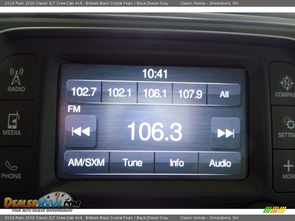 2019 Ram 1500 Classic SLT Crew Cab 4x4 Brilliant Black Crystal Pearl / Black/Diesel Gray Photo #26
