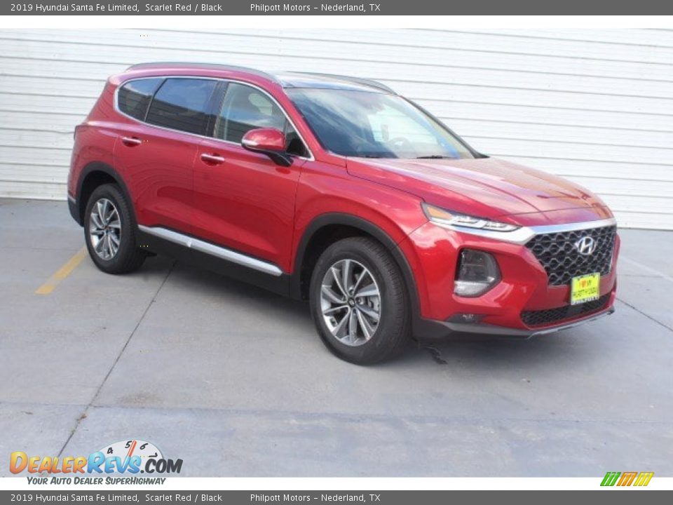 2019 Hyundai Santa Fe Limited Scarlet Red / Black Photo #2