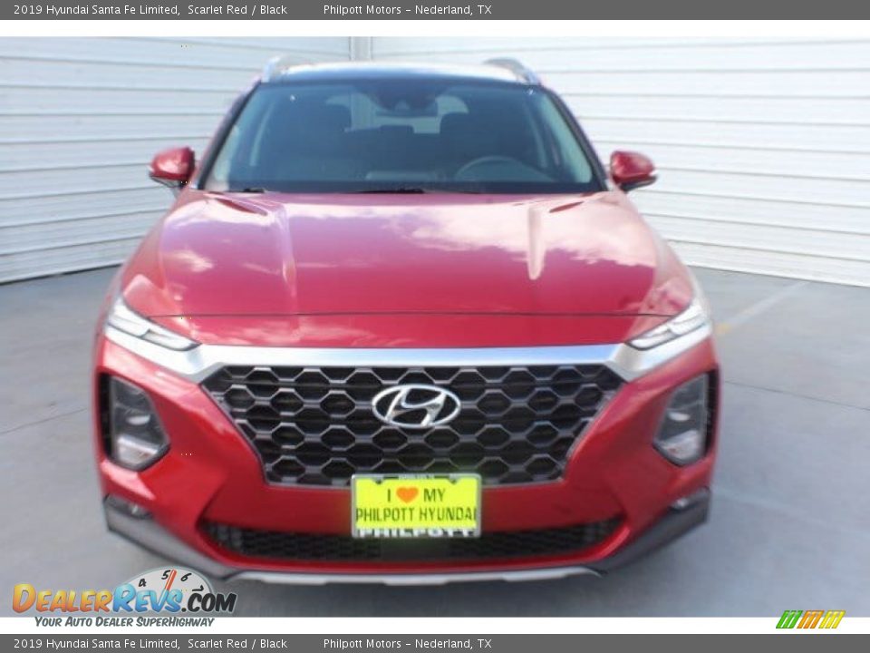 2019 Hyundai Santa Fe Limited Scarlet Red / Black Photo #3