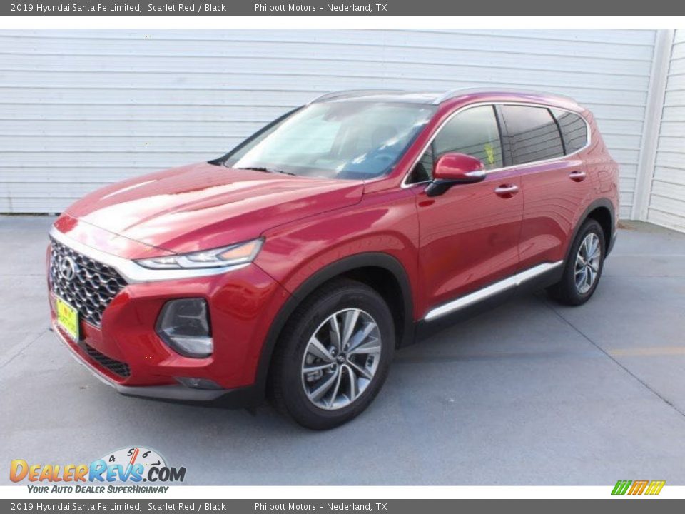 2019 Hyundai Santa Fe Limited Scarlet Red / Black Photo #4