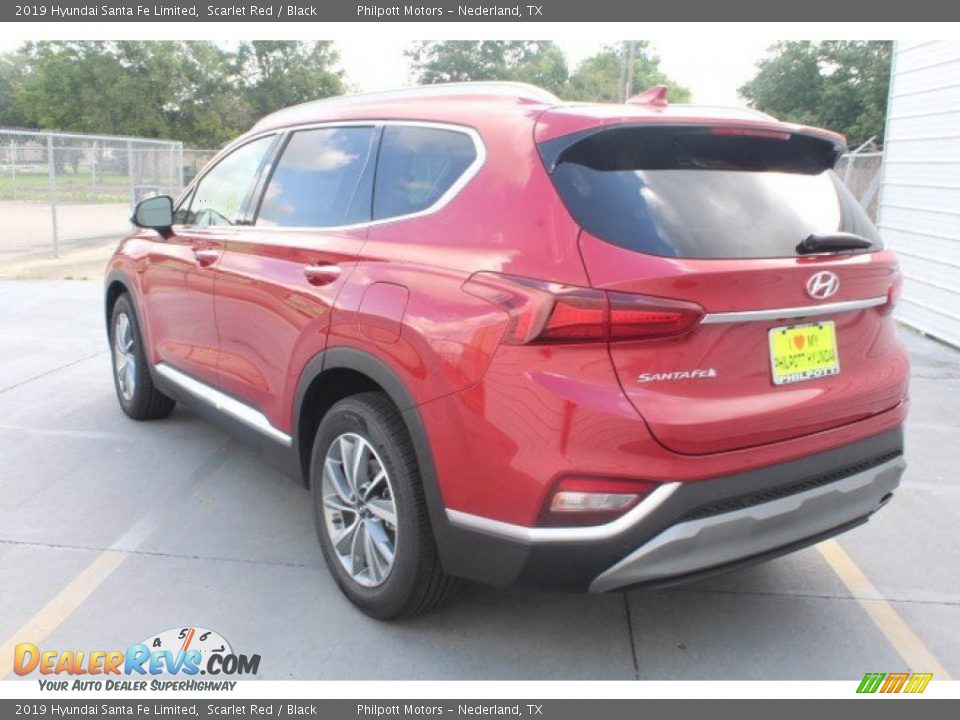 2019 Hyundai Santa Fe Limited Scarlet Red / Black Photo #6