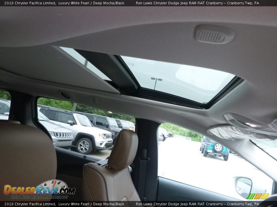 2019 Chrysler Pacifica Limited Luxury White Pearl / Deep Mocha/Black Photo #12