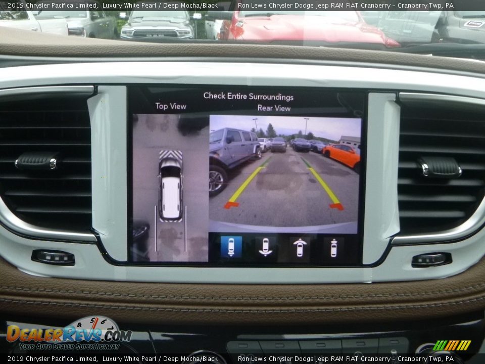 2019 Chrysler Pacifica Limited Luxury White Pearl / Deep Mocha/Black Photo #19