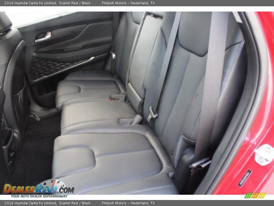 2019 Hyundai Santa Fe Limited Scarlet Red / Black Photo #18