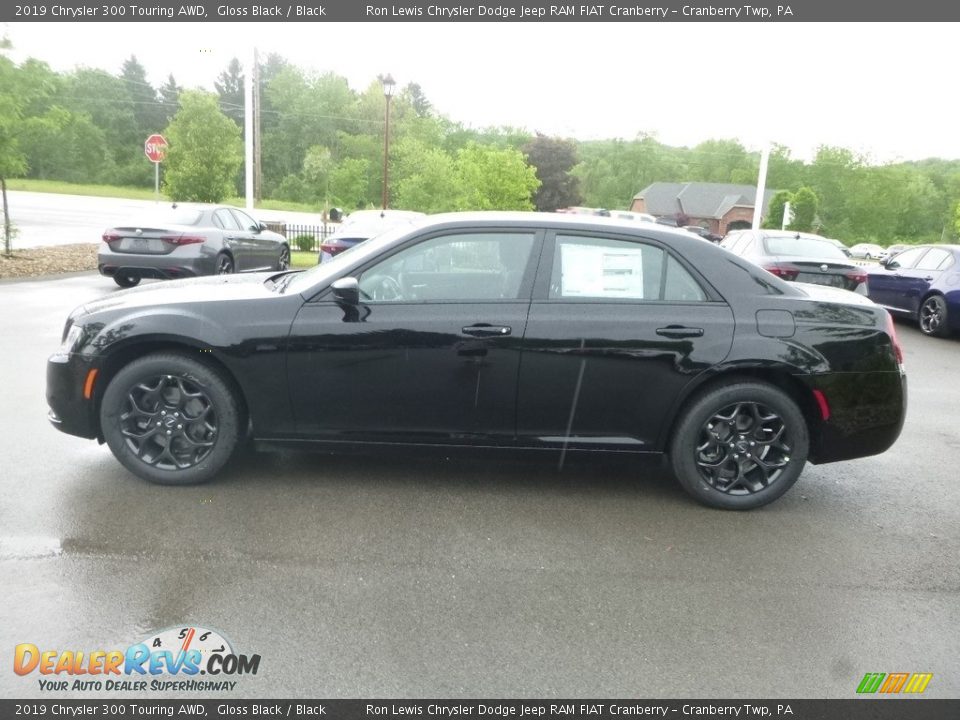 2019 Chrysler 300 Touring AWD Gloss Black / Black Photo #2